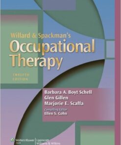 Willard and Spackman's Occupational Therapy 12th Edition