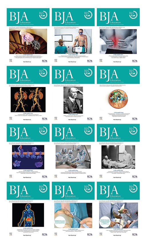 British Journal of Anesthesia – Education 2022 Full Archives