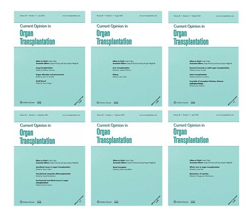 Current Opinion in Organ Transplantation 2023 Full Archives (True PDF)
