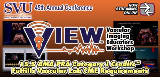 SVU 45th Annual Conference: Vascular Imaging Educators Workshop 2023 (Videos)